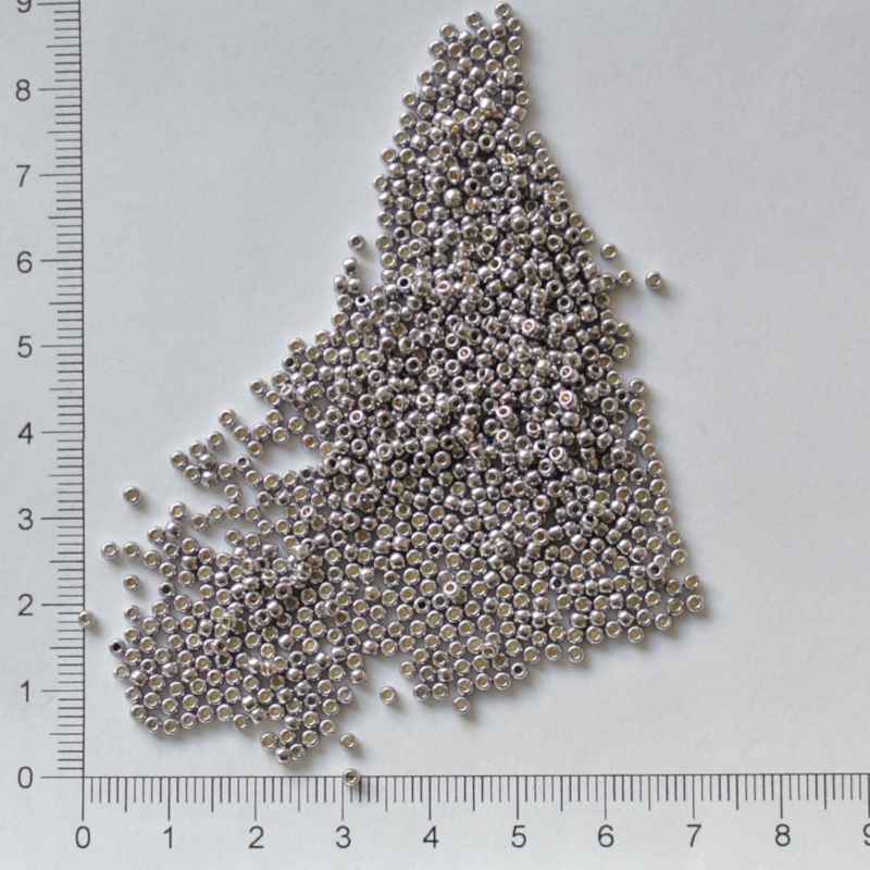 Toho 11/0 pernament finish galvanized gunmetal gray 10g