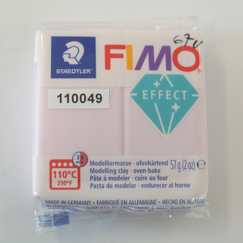 FIMO Efekt Drahokam Růžový Křemen
