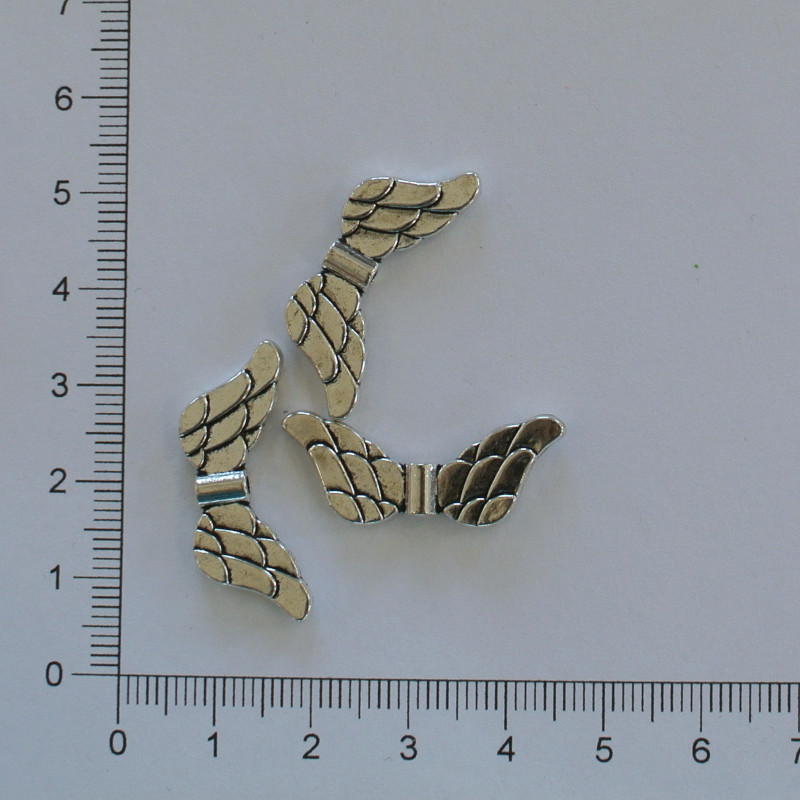 Křidýlka starostříbro 16,5x29,5 mm (3ks)