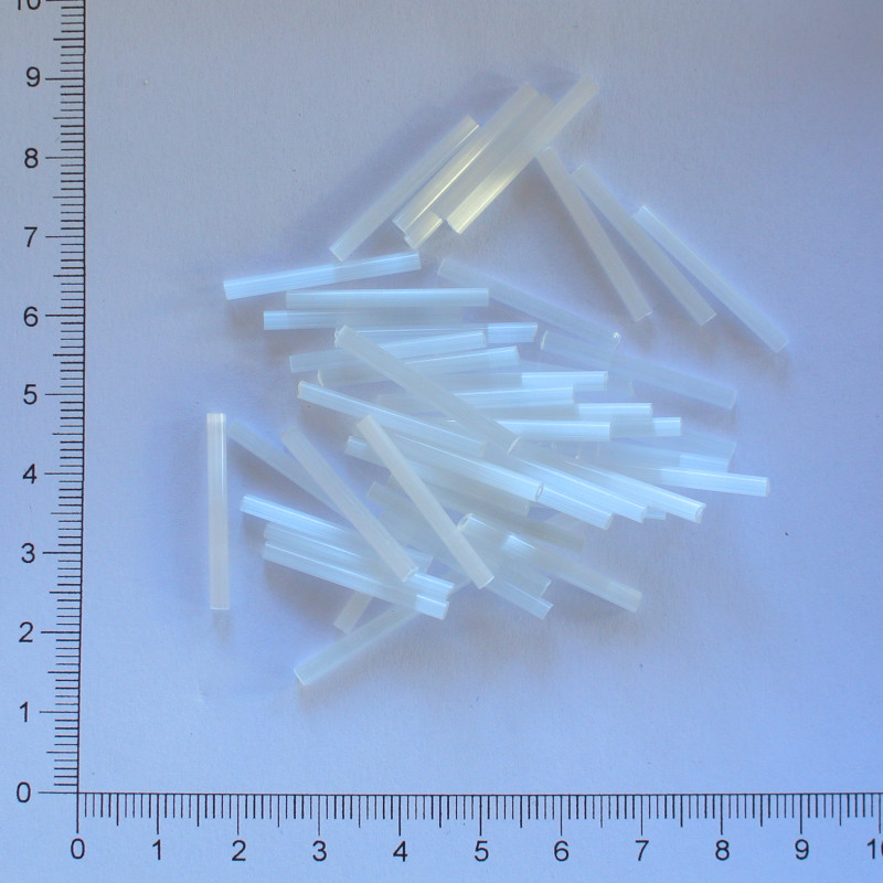 Skleněné tyčky 25mm bílá alabastr (10g)