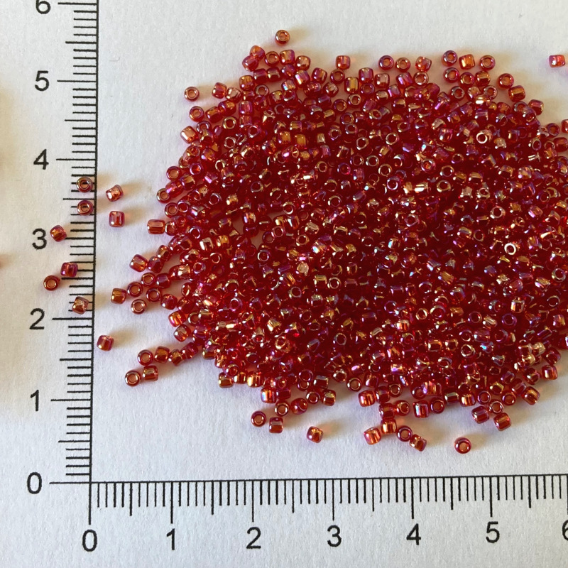 Toho 11/0 Transparent Rainbow Ruby 10g