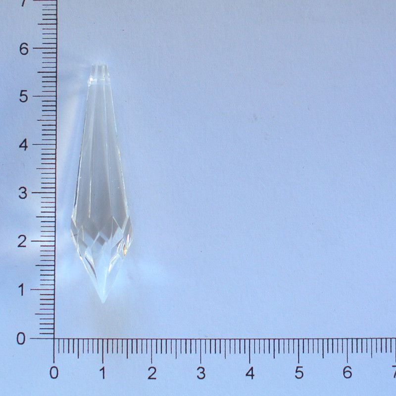 Plastový diamant špičatý čirý