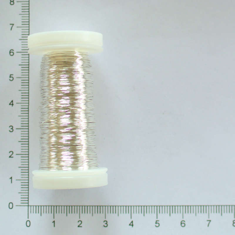 Postříbřený drát 0,3mm (návin 75m)