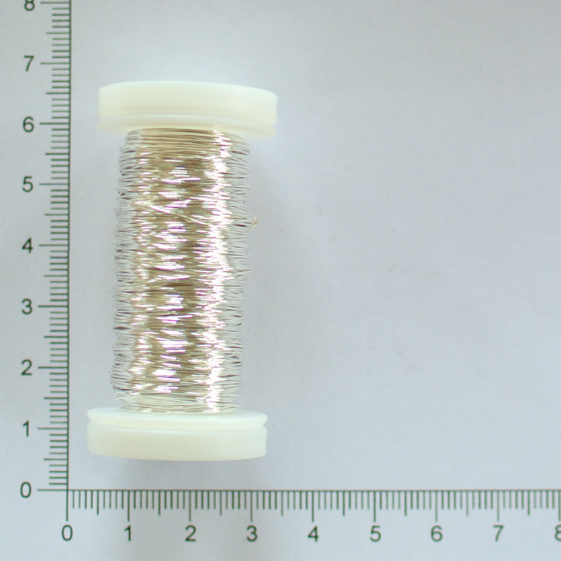 Postříbřený drát 0,4mm (návin 40m)
