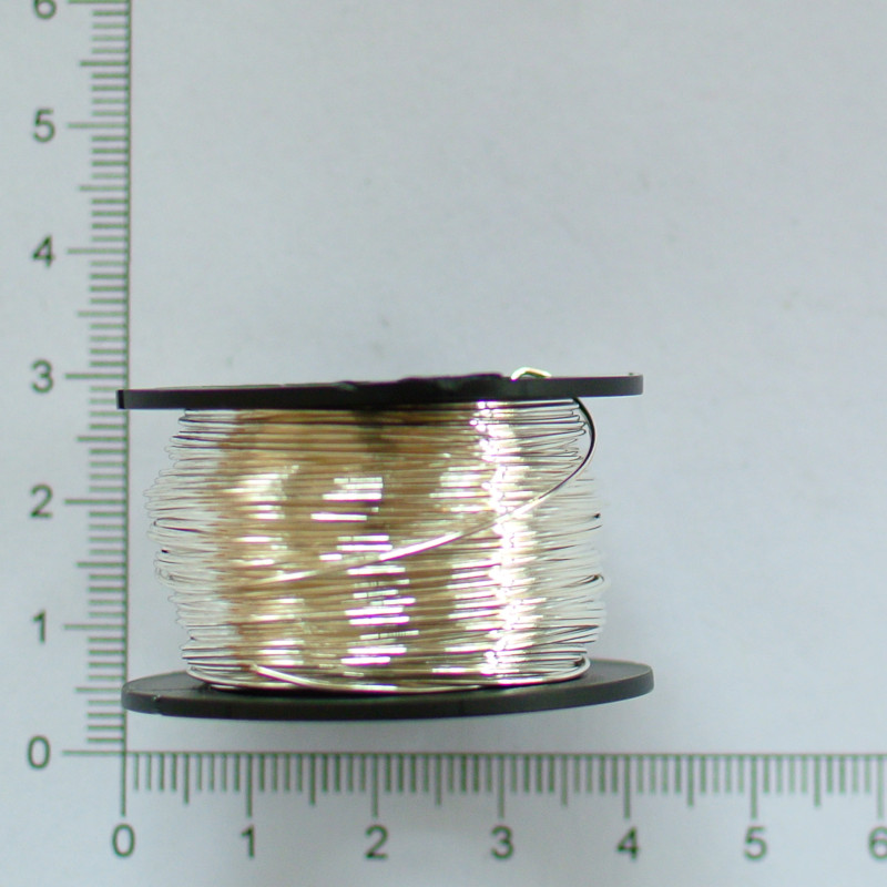 Postříbřený drát 0,6mm (návin 15m)