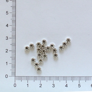 Mezikus 4mm - platina (20ks)