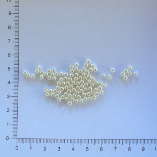 Skleněné voskovky 3mm bílá (100ks)