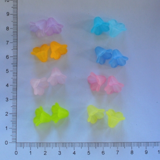 Plastový zvonek 10x14mm mix 