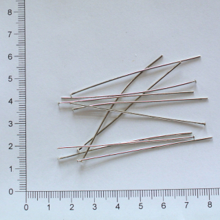 Ketlovací nýty 6cm - platina (10ks)