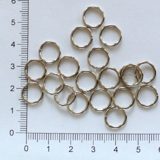 Kroužky 10mm - platina (20ks)