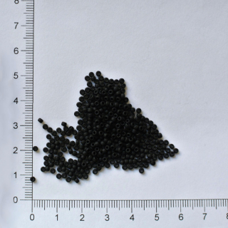 Toho 11/0 Opaque Frosted Jet 10g