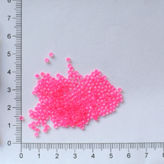 Toho 11/0 Inside-Color Matte Crystal/Neon Pink-Lined 10g