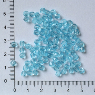 Skleněné ohňovky 4mm modrý tyrkys (100ks)