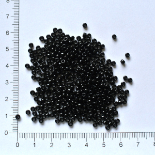Toho 8/0 Opaque Jet 10g