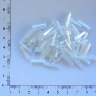 Skleněné tyčky 15mm bílá alabastr (10g)