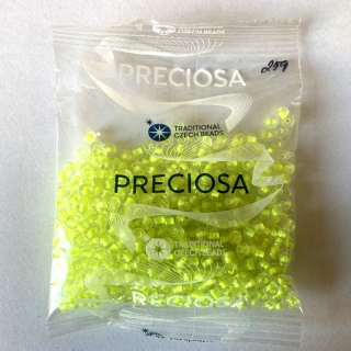 Rokajl čirý s neon žlutým průtahem 6/0