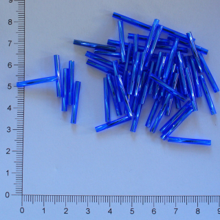 Skleněné tyčky 20mm modrá (10g)