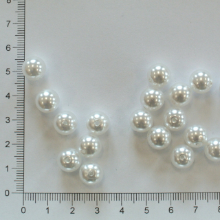 Plastová kulička 10mm bílá (20ks)