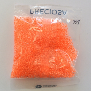 Rokajl neonový oranžový průtah 10-11/0