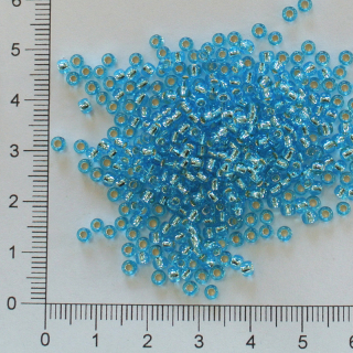 Toho 8/0 Silver Lined Aquamarine 10g