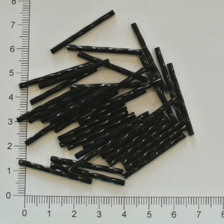 Skleněné tyčky 30mm černé (10g)