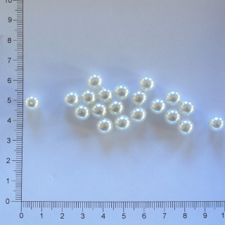 Skleněné voskovky 8mm bílá (20ks)