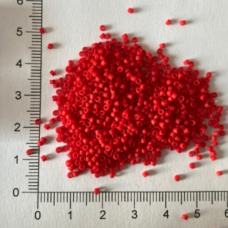 Toho Treasure 11/0 Opaque Frosted Cherry 5g