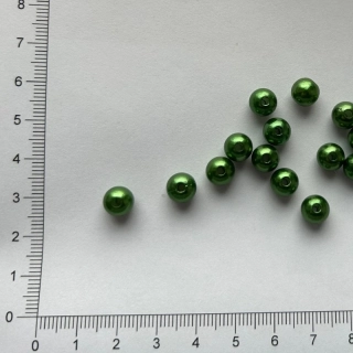 Plastová kulička 8mm zelený tyrkys (25ks)
