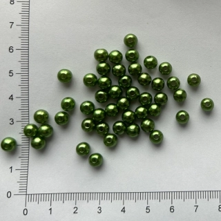 Plastová kulička 6mm zelené (50ks)