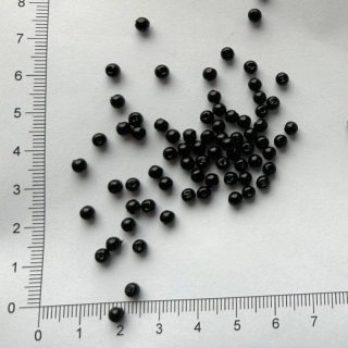 Plastová kulička 4mm černá (100ks)