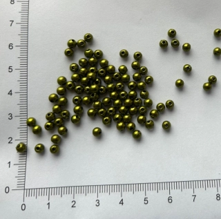 Plastová kulička 4mm zelená (100ks)