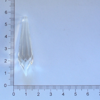 Plastový diamant špičatý čirý