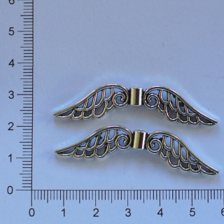 Kovová křidýlka 50x12mm platina (2ks)