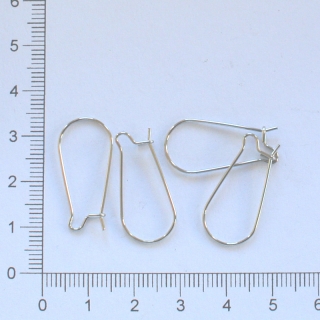 Vysoké náušnice 316L 25x12mm (4ks)