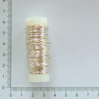 Postříbřený drát 0,8mm (návin 11m)