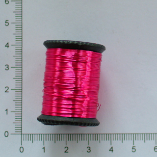 Dekorační měděný lakovaný drát růžová 0,3mm (návin 8m)