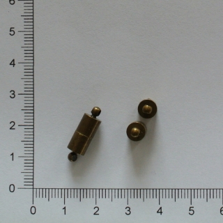 Magnetické zapínání váleček 6 mm staromosaz
