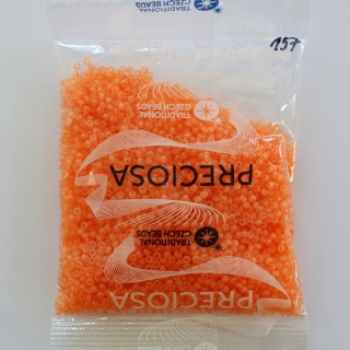 Rokajl oranžový průsvitný 10/0