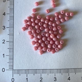 Skleněné kuličky 3mm růžové (100ks)