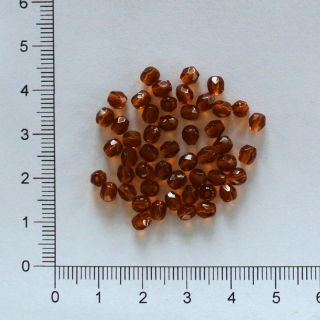 Skleněné ohňovky 4mm hnědá (100ks)
