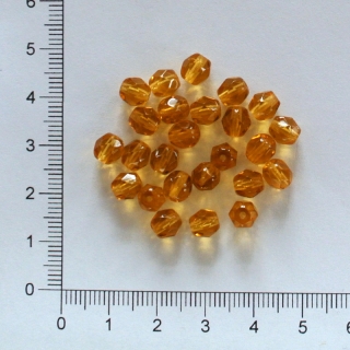 Skleněné ohňovky 6mm žlutohnědá (25ks)